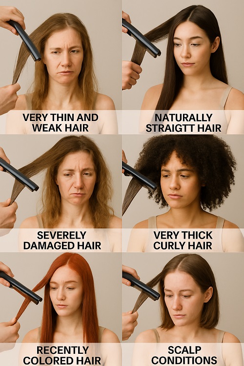 چه موهایی نباید کراتین شود؟